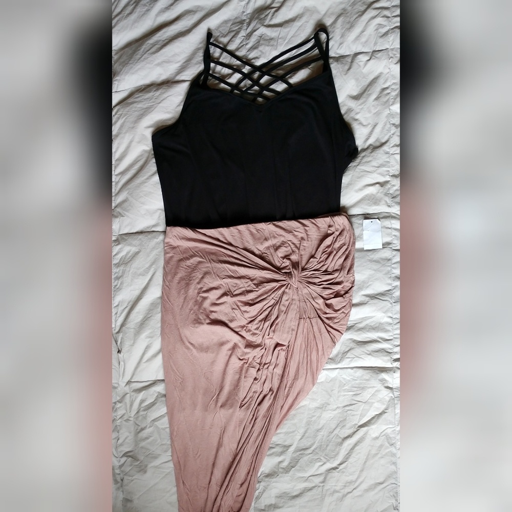 Light Mauve/Pink Knot Skirt - Asymmetrical